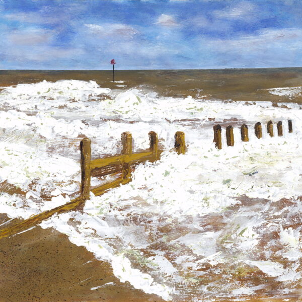 Janette Eslick | Stormy Beach, Teignmouth, Devon